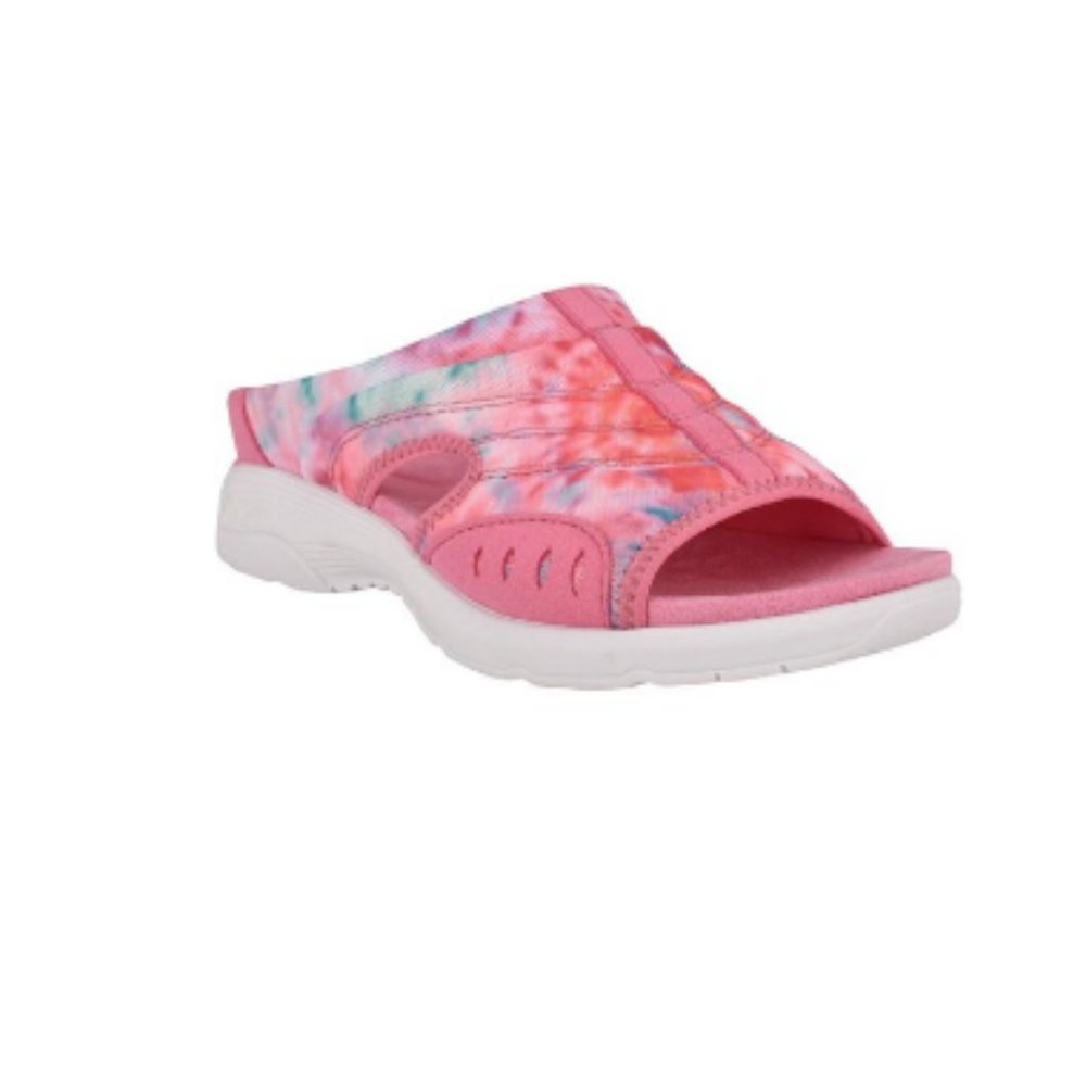 Easy Spirit Traciee 2 Open Toe Comfort Slide Sandals Pink Spacedye 6M NIB